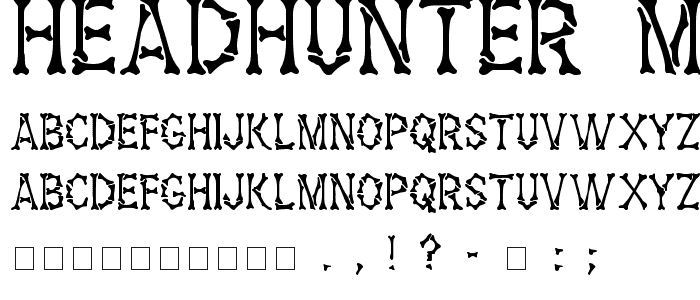 Headhunter Medium font